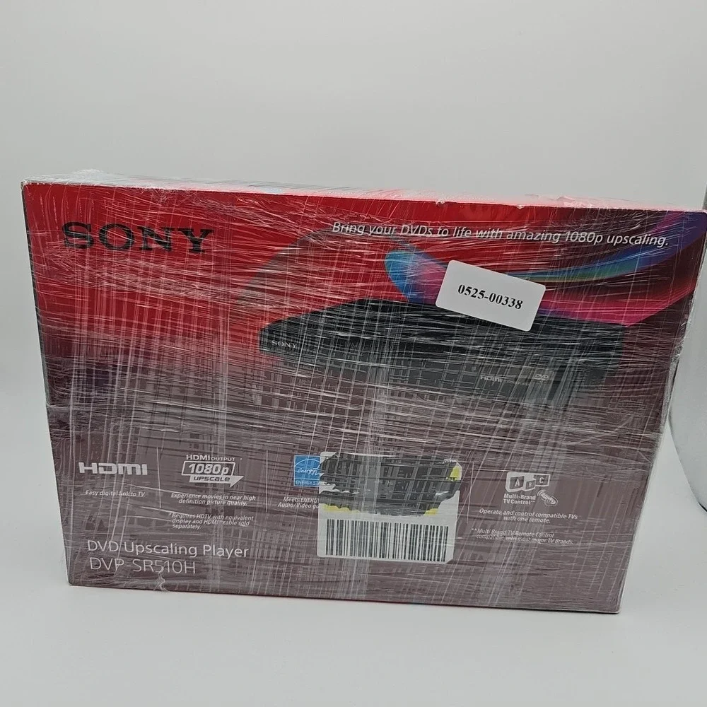 Sony DVP-SR510H Upscaling DVD/CD-R/RW/MP3/JPEG HDMI 1080p with Remote BNIB NIB